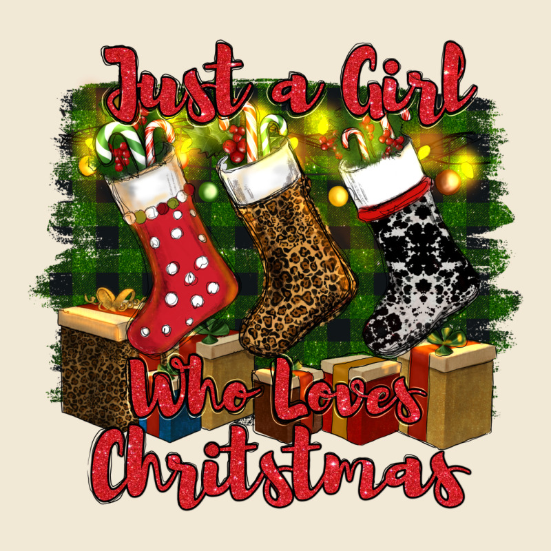 Just A Girl Who Loves Christmas Ladies Tee by RanaPortraitStore | Teevron