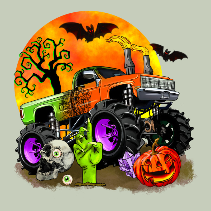 Halloween Monster Truck Ladies Tee by Zillion Design Studio | Teevron