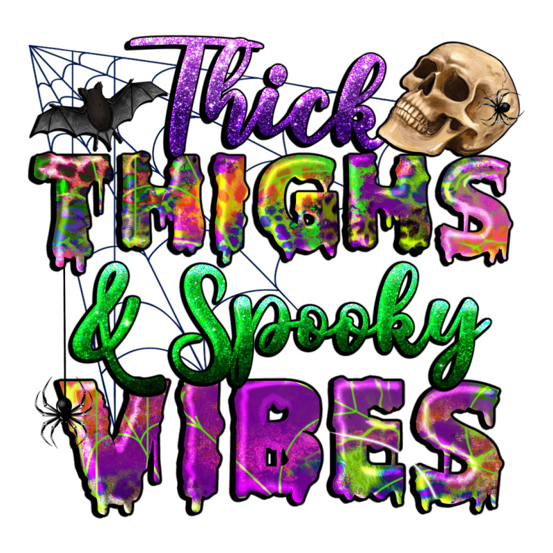Thick Thighs And Spooky Vibes Zipper Hoodie by BundleAndBundleShop | Teevron
