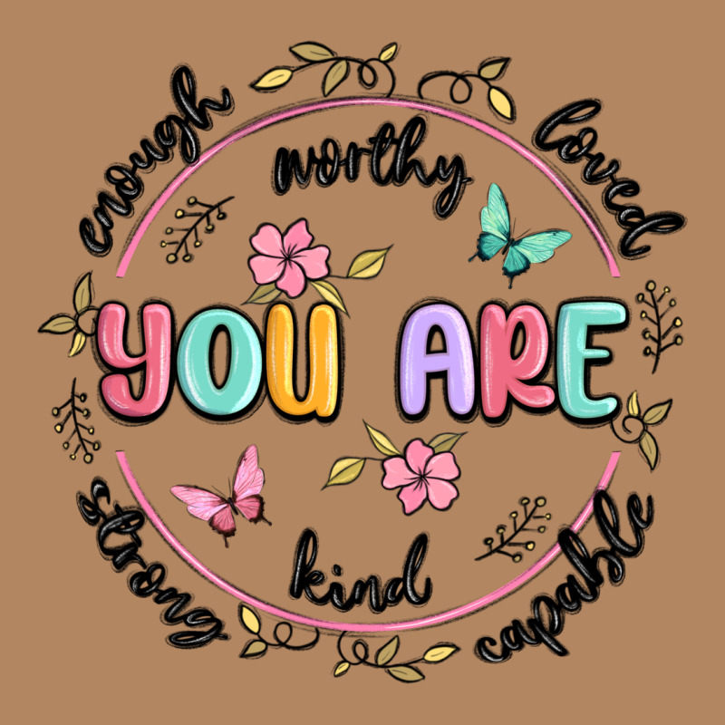 You Are Enough Long Sleeve Tee by MaliasSmallBusiness | Teevron