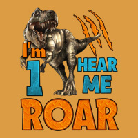 I'm One Hear Me Roar Dinosaur Birthday Urban Heavy Tee | Teevron