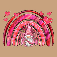 Valentines Day Rainbow With Cupid Gnome Vintage Tee | Teevron