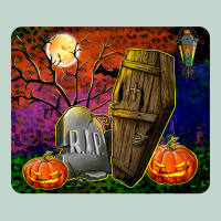 Headstone And Coffin Mousepad Zipper Hoodie | Teevron