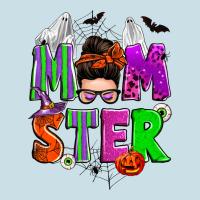 Halloween Momster Messy Bun Ladies Tee | Teevron