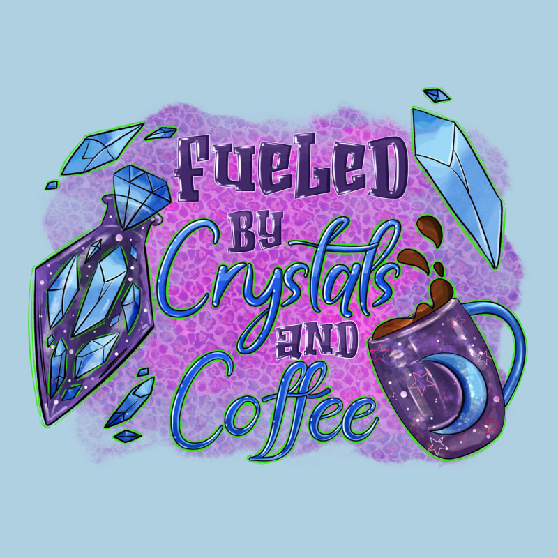 Fueled By Crystals And Coffee Halloween Premium Hoodie by NancyCooperArtShop | Teevron