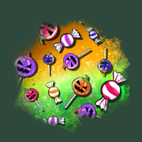 Halloween Candy Patches Zipper Hoodie | Teevron