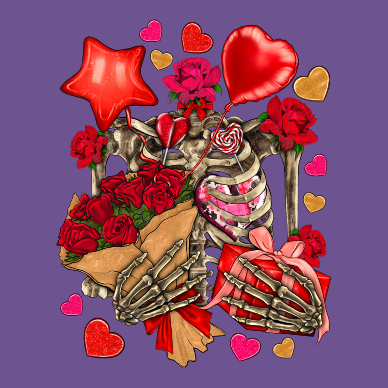 Valentines Day Skeleton Vintage Tee by NancyCooperArtShop | Teevron