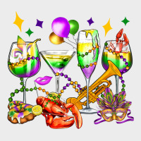 Mardi Gras Wine Glasses Olivia Urban Hoodie | Teevron