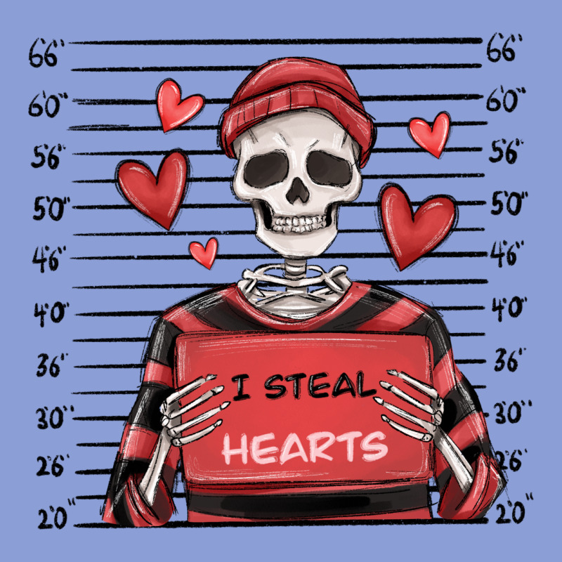 I Steal Hearts Skeleton Valentine's Day Long Sleeve Tee by MaliasSmallBusiness | Teevron