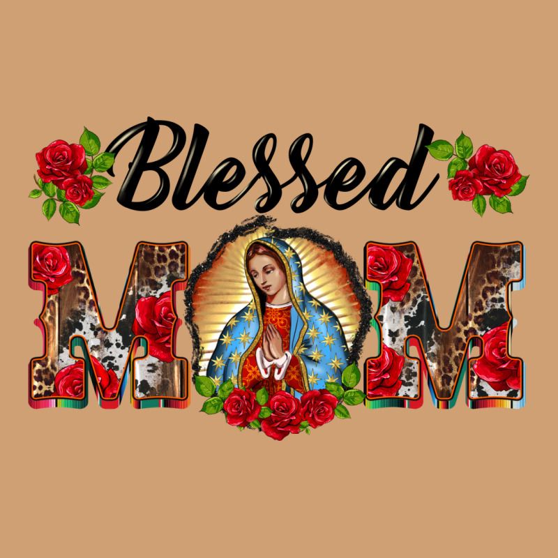 Blessed Mom Lady Of Guadalupe Vintage Tee by BarkalooDesign | Teevron