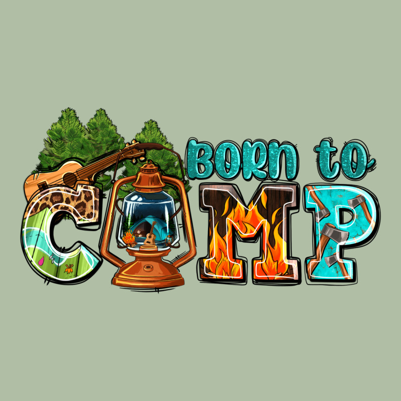 Born To Camp With Guitar Urban Heavy Tee by AdoDesignShop | Teevron