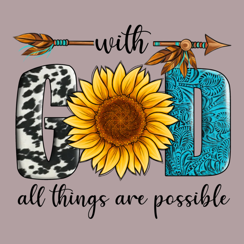 With God All Things Are Possible Vintage Hoodie by Artiststas | Teevron