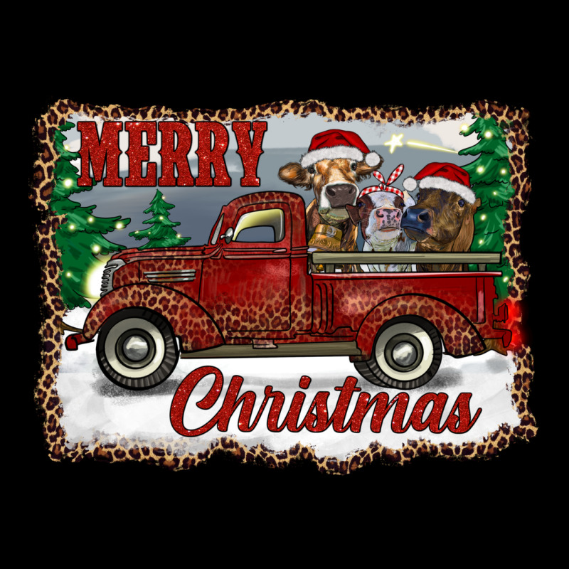 Christmas Truck With Cows Ladies Tee by RanaPortraitStore | Teevron