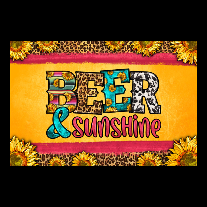 Beer And Sunshine Skinny Metal Can Holder Premium Tee by HRA Design Shop | Teevron