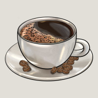 Coffee  Americano Heavy Core Tee | Teevron