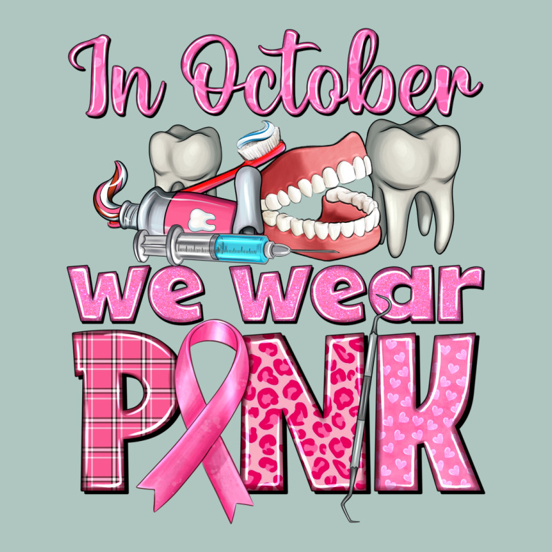 In October We Wear Pink Breast Cancer Awareness Premium Sweatshirt by texasbilliewilder | Teevron