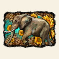 Western Sunflowers Elephant Vintage Tee | Teevron