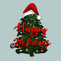 Happy Holidays Christmas Tree Heavy Core Tee | Teevron