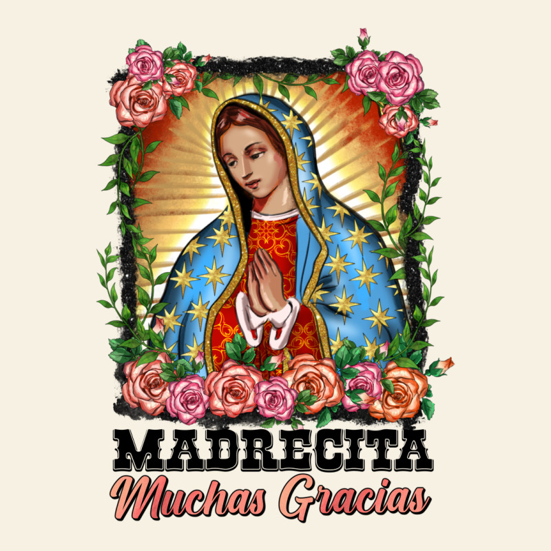 Madrecita Muchas Gracias Lady Of Guadalupe Vintage Tee by BarkalooDesign | Teevron