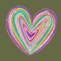 Valentine's Day Colorful Heart Long Sleeve Tee | Teevron