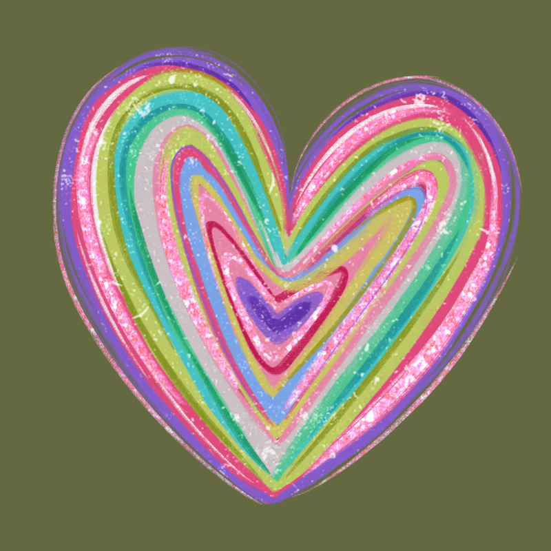 Valentine's Day Colorful Heart Long Sleeve Tee by MaliasSmallBusiness | Teevron