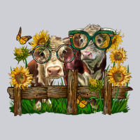Hereford Bull And Heifer With Sunflowers Heavyweight Sweatshirt | Teevron