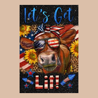Western Let's Get Lit Cow Urban Heavy Tee | Teevron