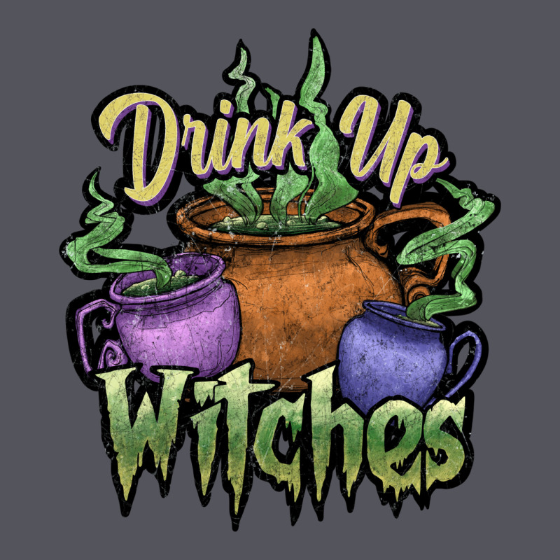 Drink Up Witches White Vintage Hoodie by JahusDesignShop | Teevron