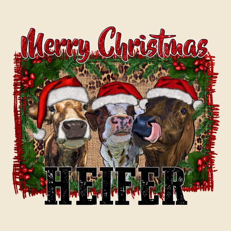 Merry Christmas Heifer Ladies Tee by RanaPortraitStore | Teevron