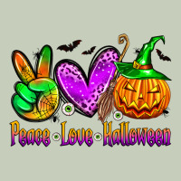 Peace Love Halloween Ladies Tee | Teevron