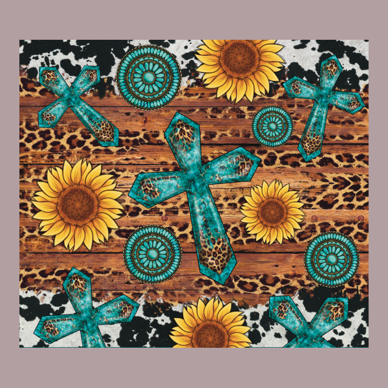 Cross Gemstone And Sunflower Vintage Hoodie by Artiststas | Teevron