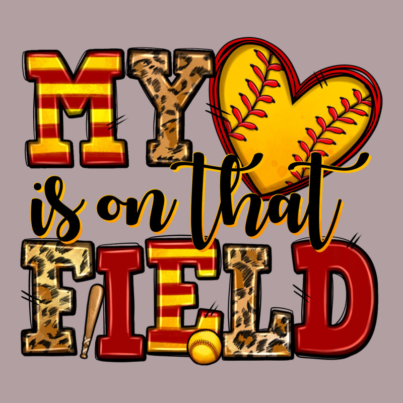 My Heart Is On That Field Softball Vintage Hoodie by Jasminsmagicworld | Teevron