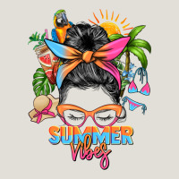Summer Vibes Messy Bun Heavy Core Tee | Teevron