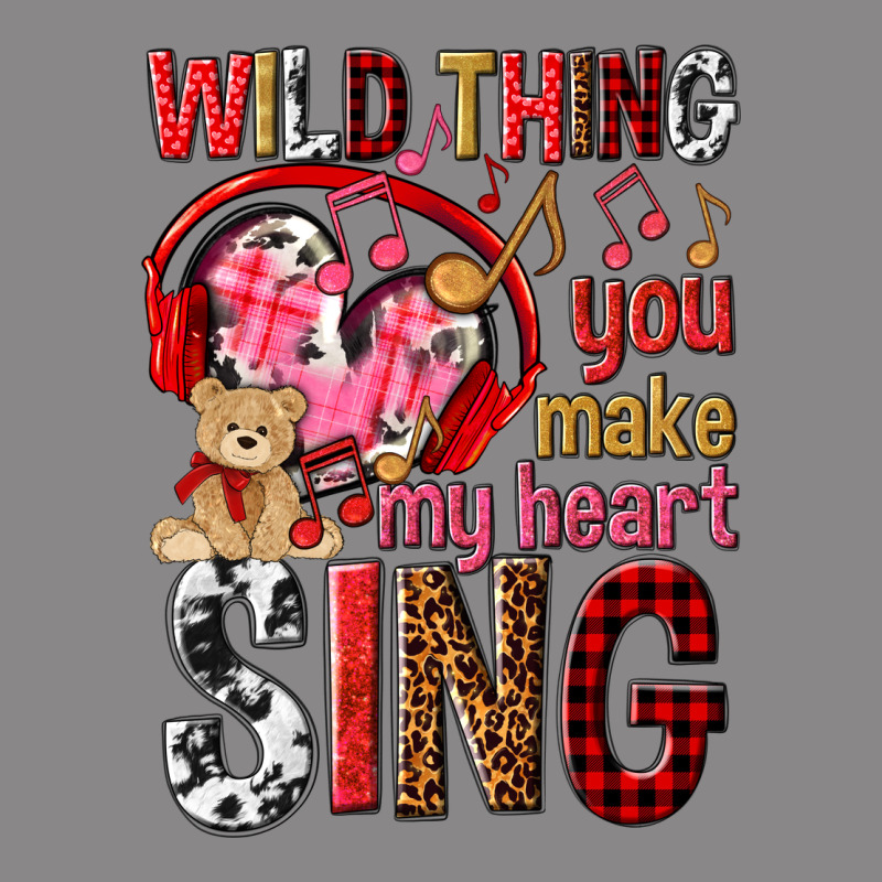 Wild Thing You Make My Heart Sing Vintage Tee by NancyCooperArtShop | Teevron
