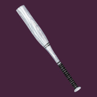 White Wooden Softball Bat Premium Tee | Teevron