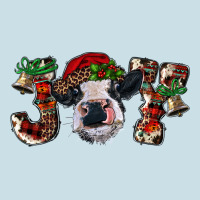 Christmas Joy With Heifer Cow Ladies Tee | Teevron