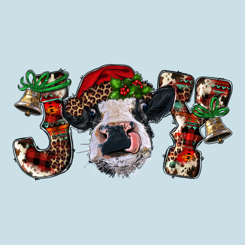 Christmas Joy With Heifer Cow Ladies Tee by RanaPortraitStore | Teevron