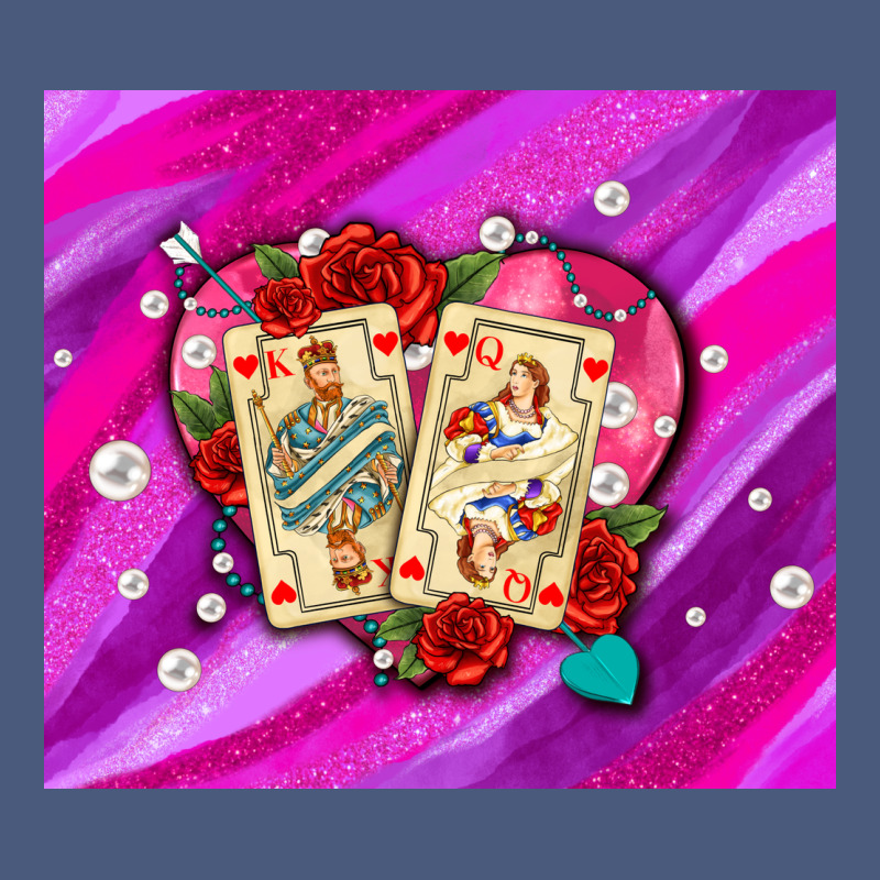 Valentines Day Playing Cards And Pearl Watercolor Vintage Hoodie by AdoDesignShop | Teevron