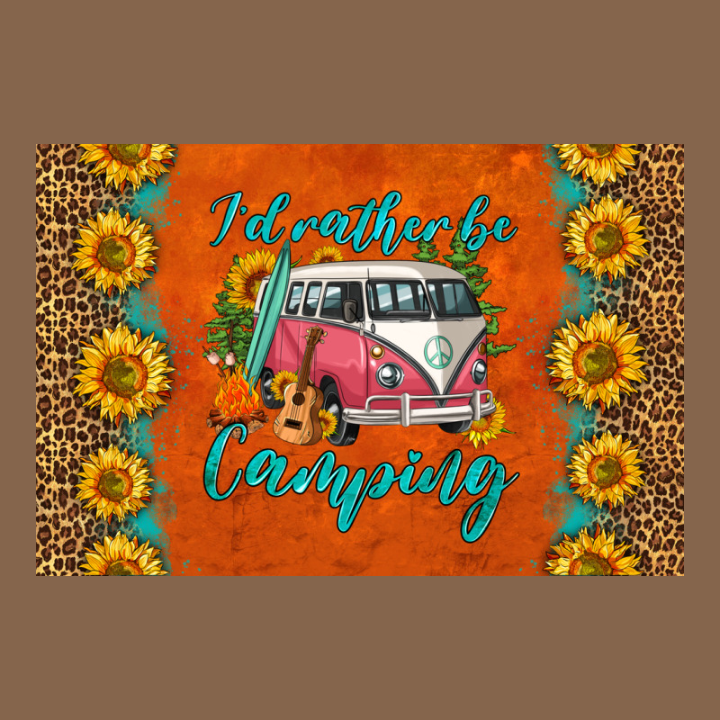 I'd Rather Be Camping Skinny Metal Can Holder Premium Tee by HRA Design Shop | Teevron