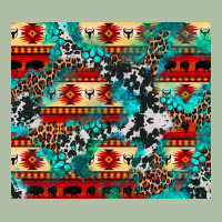 Aztec Leopard Cowhide Turquoise Urban Heavy Tee | Teevron