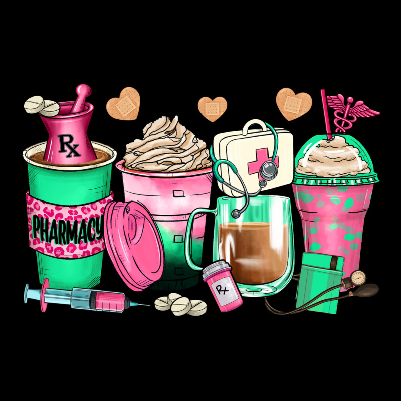 Pharmacy Coffee Cups Ladies Tee by Zillion Design Studio | Teevron