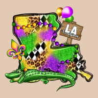 Louisiana Map Alligator Mardi Gras Olivia Urban Hoodie | Teevron