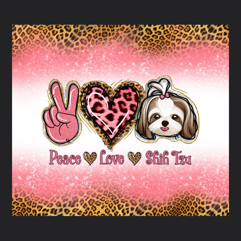 Peace Love Shih Tzu Vintage Tee by Jasminsmagicworld | Teevron