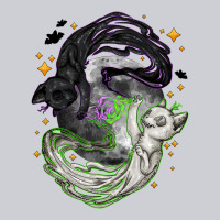 Magical Cats Ghost With Moon Halloween Heavyweight Sweatshirt | Teevron