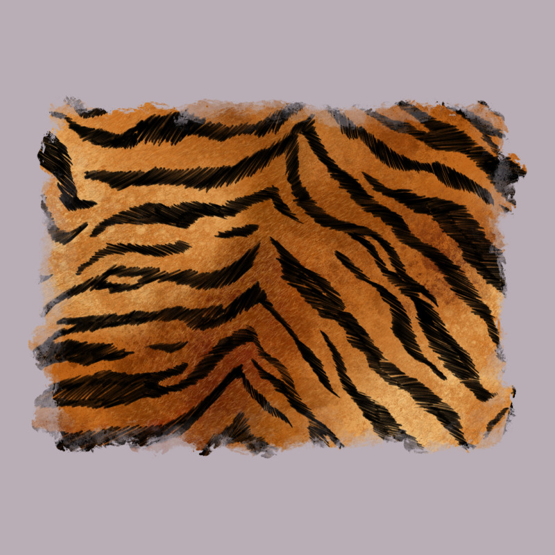 Handdrawn Tiger Pattern Background Vintage Tee by BarkalooDesign | Teevron