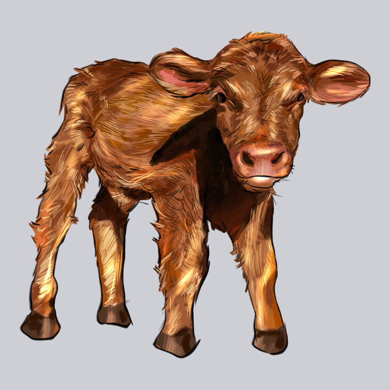 Red Angus Calf Heavyweight Sweatshirt by LillyAllenDesigns | Teevron