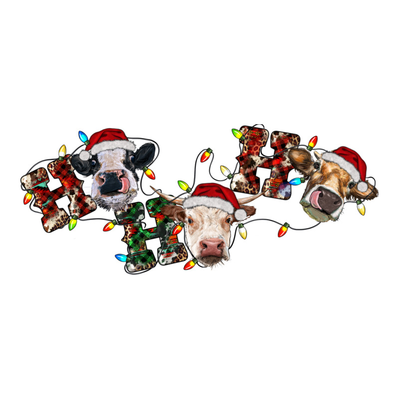 Hohoho Christmas Cows Ladies Tee by RanaPortraitStore | Teevron