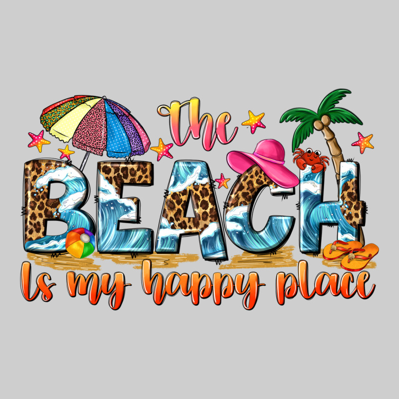 The Beach Is My Happy Place Premium Sweatshirt by NancyCooperArtShop | Teevron