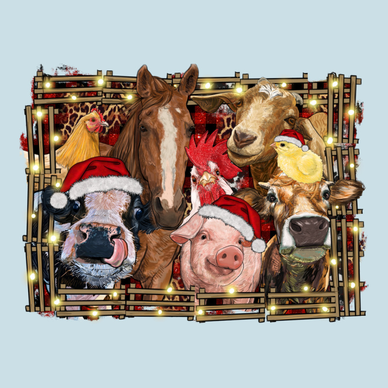 Christmas Farm Animals Ladies Tee by RanaPortraitStore | Teevron