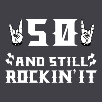 50 Birthday Rock Whitw Heavyweight Hoodie | Teevron